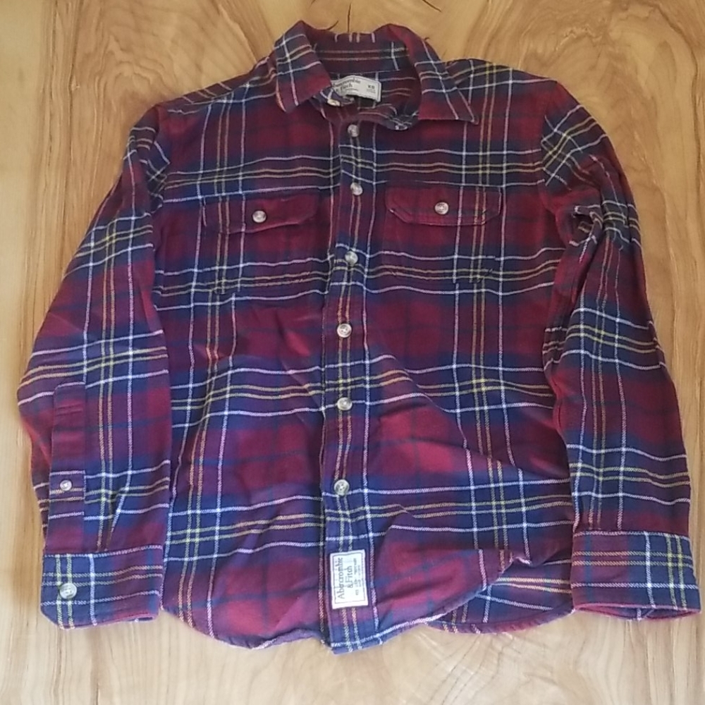 Men's Abercrombie XS Flannel button down shirt